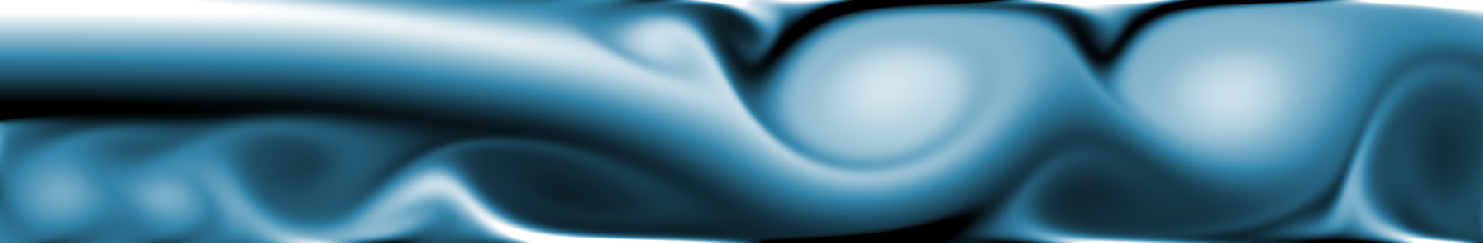 Simulating channel flows with inflow and outflow boundary conditions